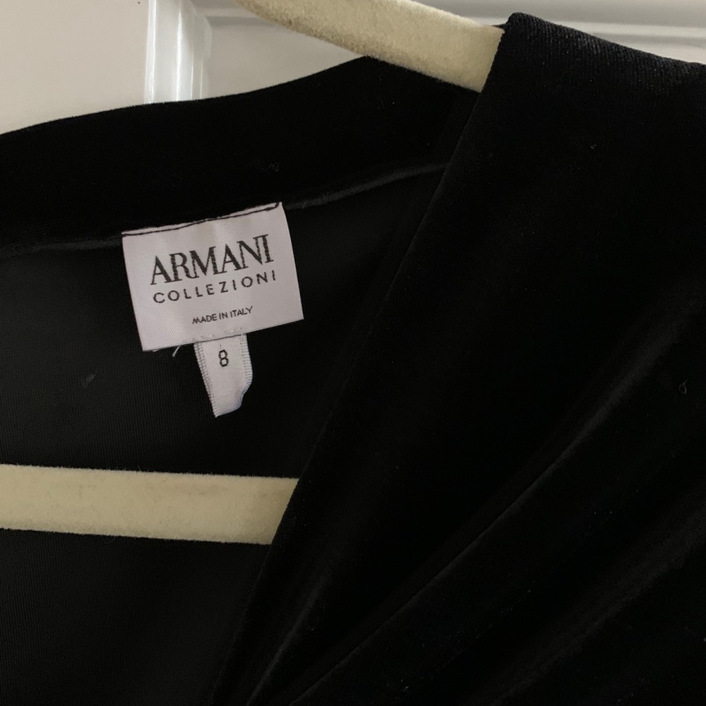 Velvet Armani dress